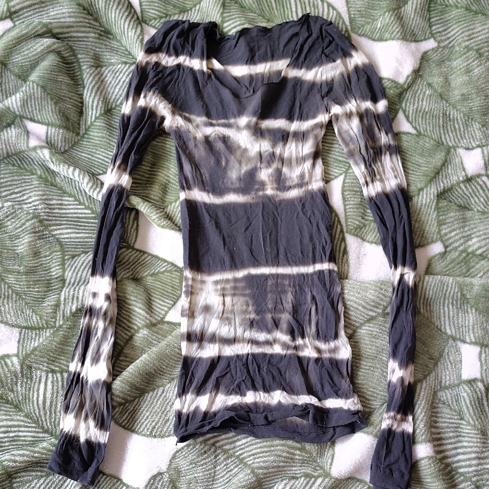 Sheer Tie-dye Top